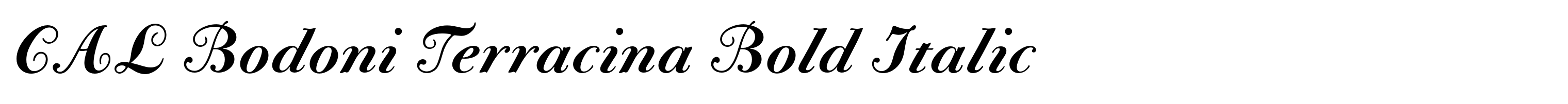 CAL Bodoni Terracina Bold Italic